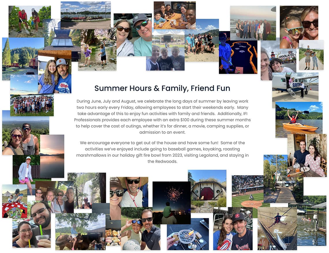 Summer hours and family fun at IFI Professionals